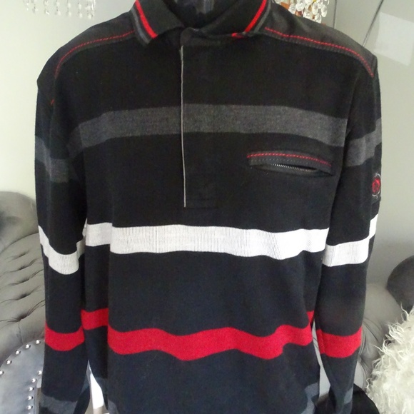 CLAUDIO CAMPIONE LONG SLEEVED POLO SHIRT - Picture 1 of 2